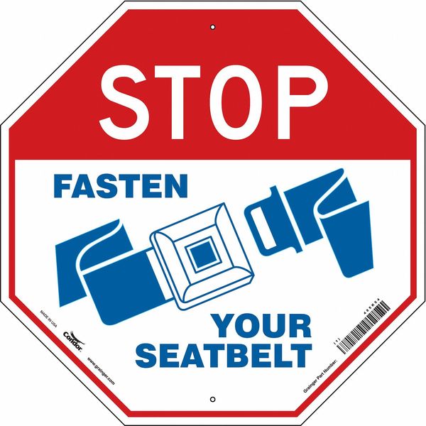 Stop Fasten Seatbelt Sign, 24