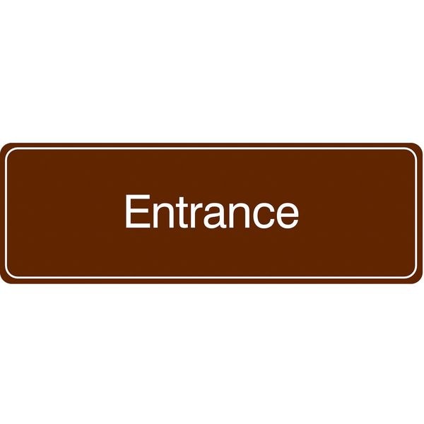 Facility Sign, 3 in H, 9 in W, Acrylic, Horizontal Rectangle, English, 486G90