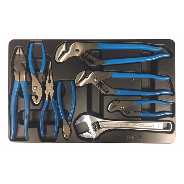 8 Piece Plier Set Dipped Handle