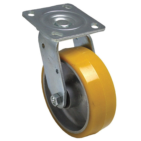 NSF-Listed Plate Caster, 1100 lb. Ld Rating, Roller