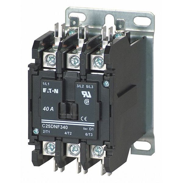 Cutler-Hammer 208/240VAC Non-Reversing Definite Purpose Contactor 3P 40A
