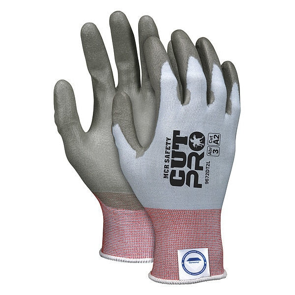 Cut Resistant Coated Gloves, A2 Cut Level, Polyurethane, XL, 1 PR