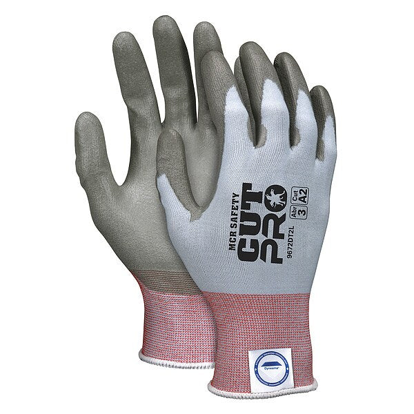 Cut Resistant Coated Gloves, A2 Cut Level, Polyurethane, M, 1 PR