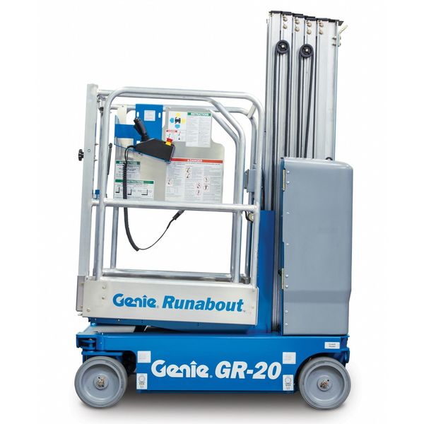 Self Propelled Aerial Work Platform, Yes Drive, 350 lb Load Capacity, 6 ft 6 in Max. Work Height