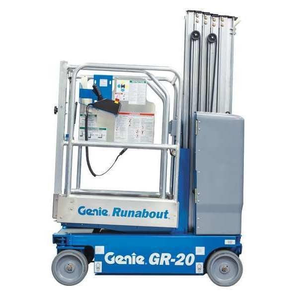 Self Propelled Aerial Work Platform, Yes Drive, 350 lb Load Capacity, 6 ft 6 in Max. Work Height