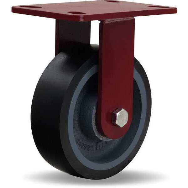 Plte Caster, Rgd, Poly, 6 in., 1560 lb.