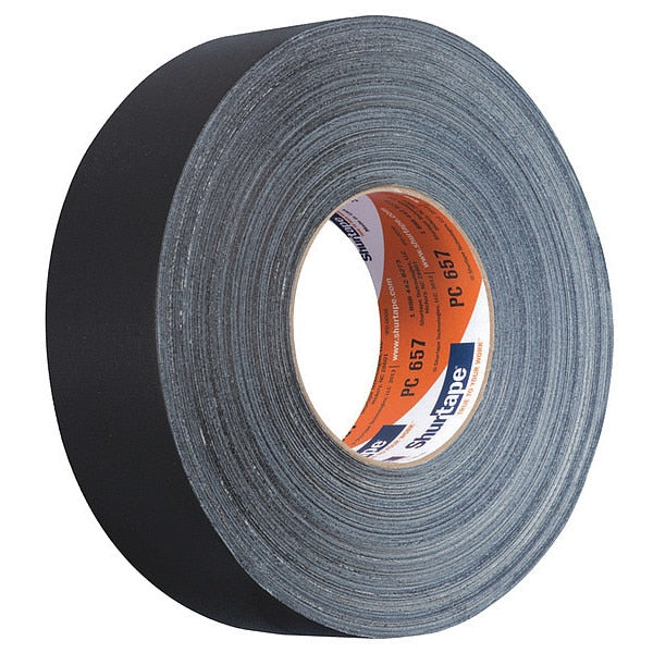 Duct Tape, 55m L, Adhesion 104 oz/in, Black