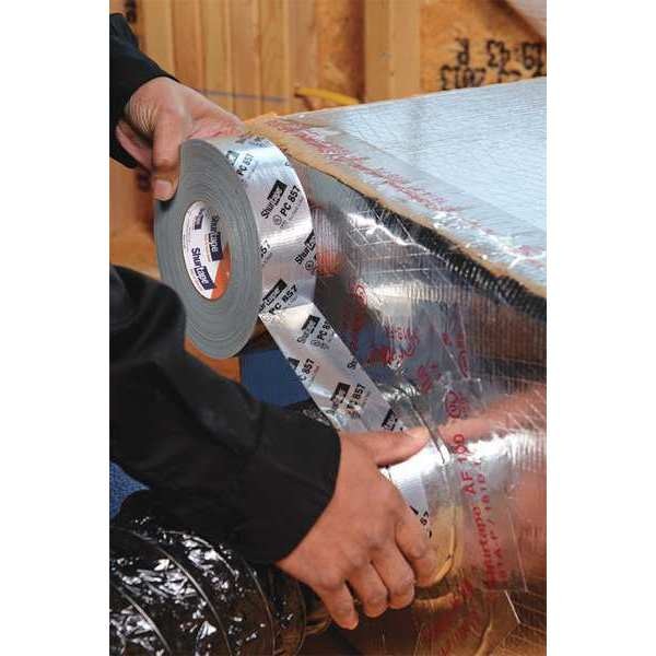 Duct Tape, 55m L, 2-27/32 in. D, Silver