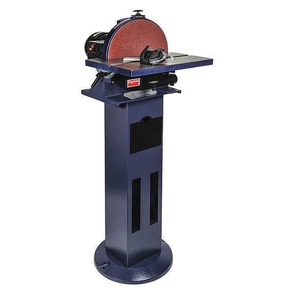 Disc Sander, 3/4 hp, 12 in Disc Dia, 1725 RPM Disc Speed, Corded, 120 V