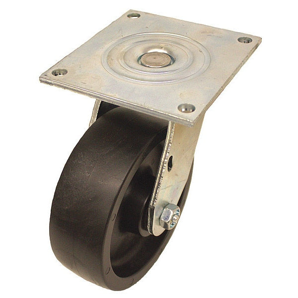 Standard Plate Caster, Swivel, 700 lb.