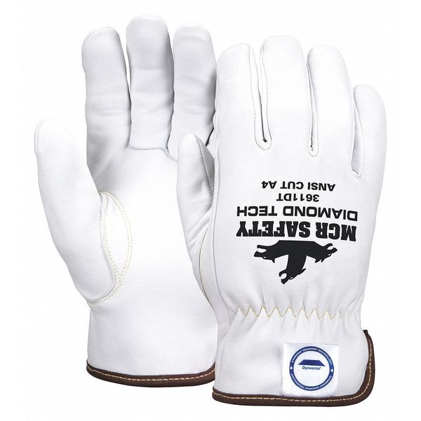 Cut Resistant Gloves, A4 Cut Level, Uncoated, L, 1 PR