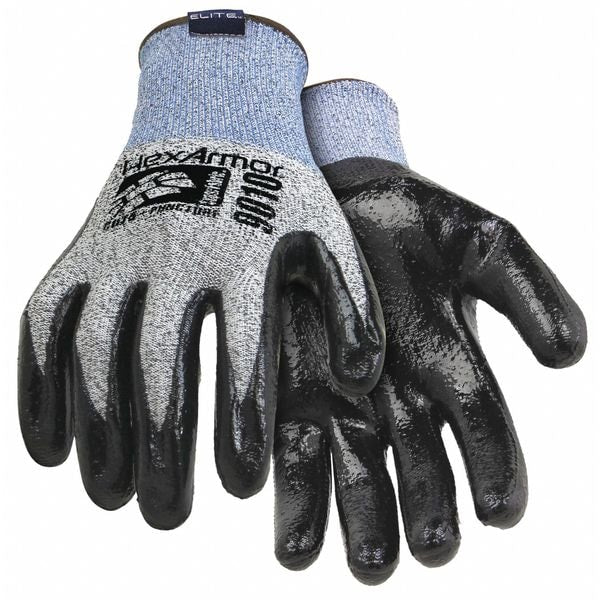 Cut Resistant Coated Gloves, A8 Cut Level, Nitrile, XL, 1 PR