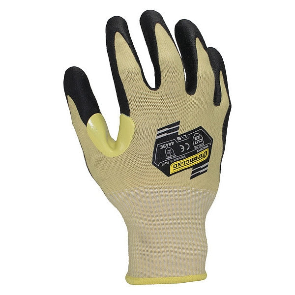 Cut Resistant Coated Gloves, A3 Cut Level, Nitrile, S, 1 PR