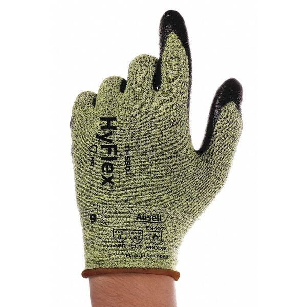 Cut Resistant Coated Gloves, A2 Cut Level, Nitrile, 7, 1 PR