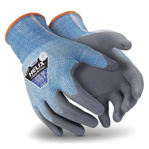 Cut Resistant Coated Gloves, A3 Cut Level, Foam Nitrile, 2XL, 1 PR