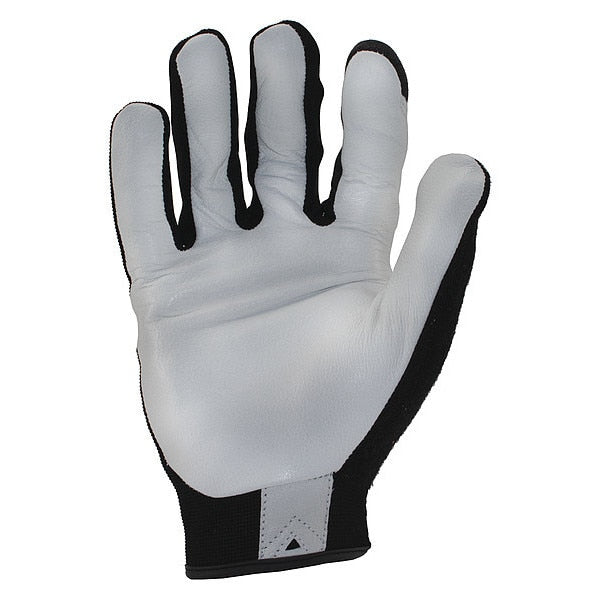 Mechanics Touchscreen Gloves, XL, Black/White, Single Layer, Polyester