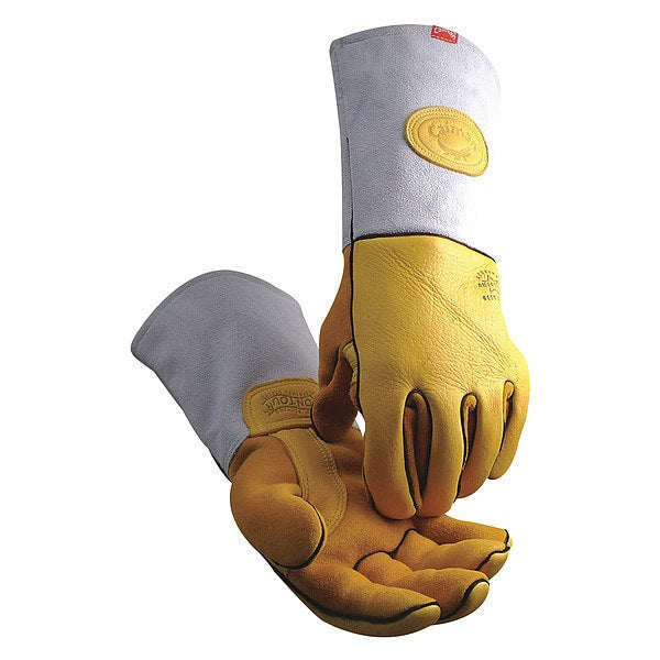 MIG/Stick Welding Gloves, Elkskin Palm, L, PR