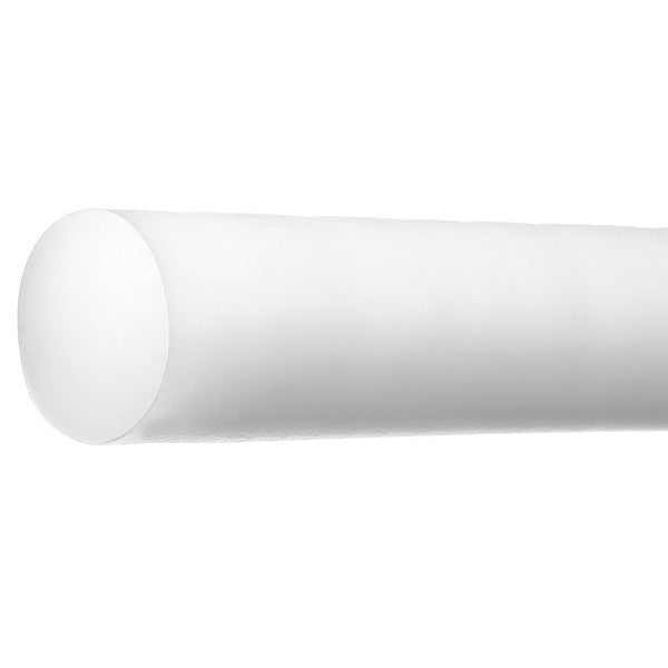White Acetal Rod Stock 2 ft. L, 3/8