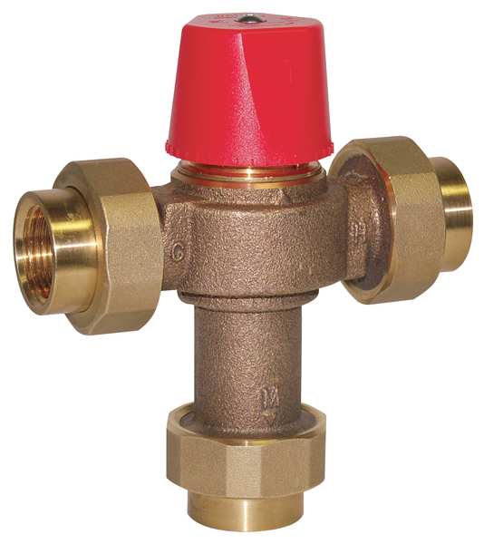 Mixing Valve, Brass, 0.5 to 23 gpm, 150 psi