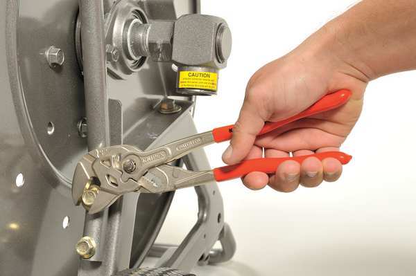 10 in Knipex Cobra Straight Jaw Plier Wrench Smooth, Plastic Grip