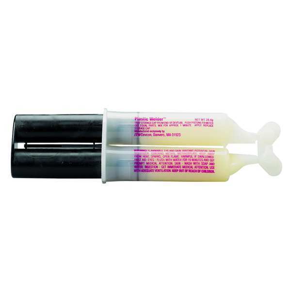 5-Minute Epoxy Adhesive, 25 ml, Syringe, Light Amber, 1:1 Mixing Ratio