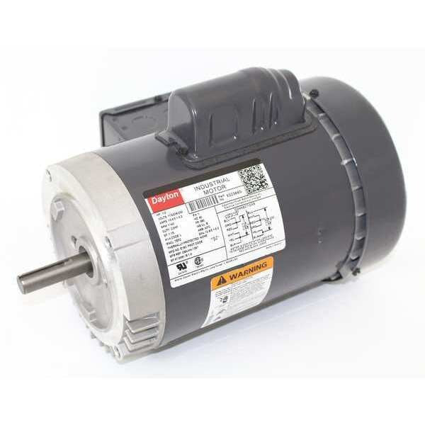 Capacitor-Start General Purpose Motor, 1/2 HP, 115/208-230V AC Voltage, 56C Frame
