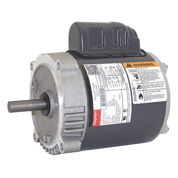 Capacitor-Start General Purpose Motor, 1/6 HP, 115/208-230V AC Voltage, 56C Frame