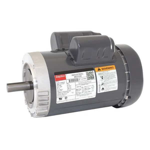Capacitor-Start/Run General Purpose Motor, 2 HP, 115/208-230V AC Voltage, 143TC Frame