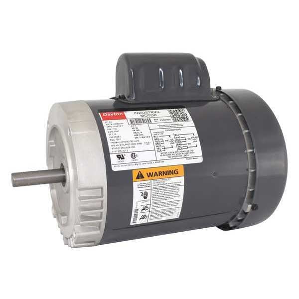 Capacitor-Start General Purpose Motor, 3/4 HP, 115/208-230V AC Voltage, 56C Frame