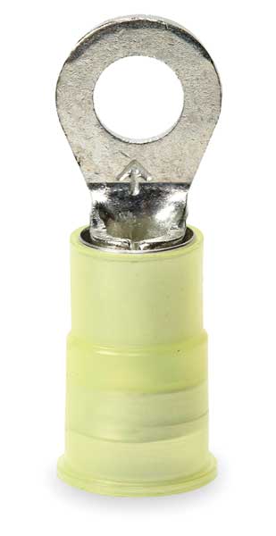 12-10 AWG Nylon Ring Terminal #10 Stud PK50