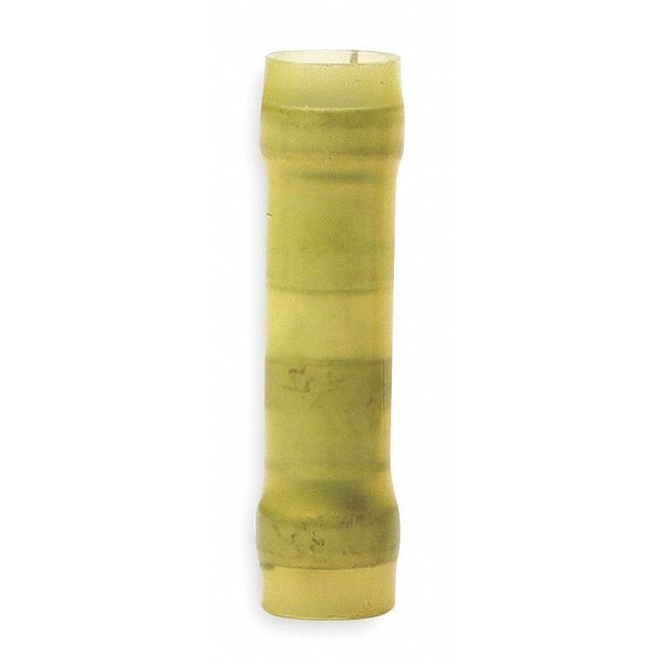 Butt Splice Connector, 12-10 AWG, Yel, PK50