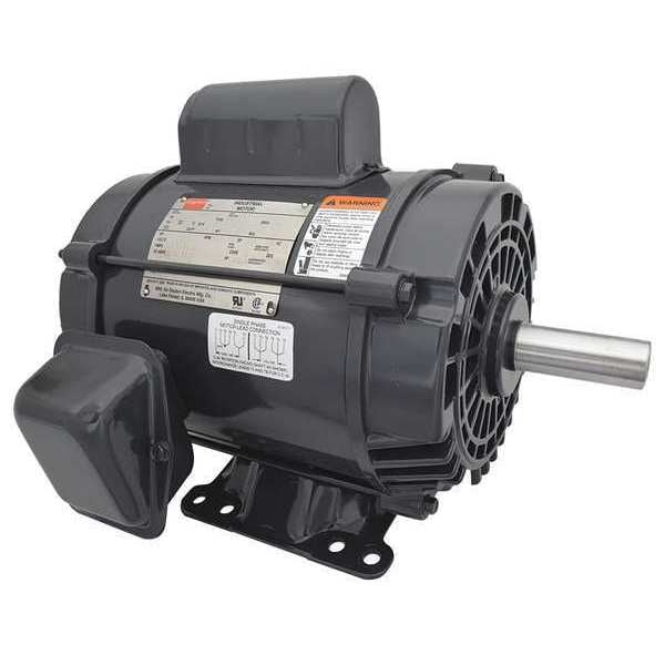 Capacitor-Start General Purpose Motor, 2 HP, 115/230V AC Voltage, 182T Frame, 1,730 Nameplate RPM