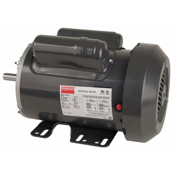 Capacitor-Start/Run General Purpose Motor, 1 1/2 HP, 115/208-230V AC Voltage, 56H Frame