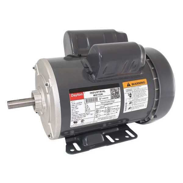 Capacitor-Start/Run General Purpose Motor, 2 HP, 115/208-230V AC Voltage, 56H Frame