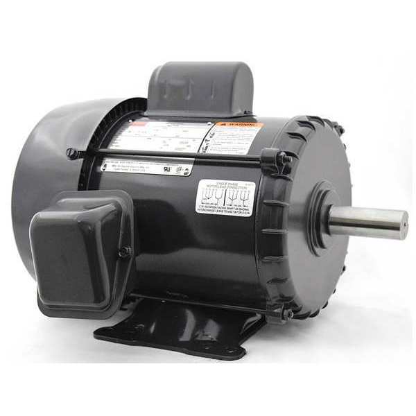 Capacitor-Start General Purpose Motor, 2 HP, 115/230V AC Voltage, 182T Frame, 1,740 Nameplate RPM