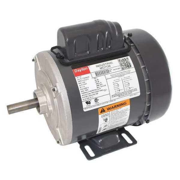 Capacitor-Start General Purpose Motor, 1/3 HP, 115/208-230V AC Voltage, 56 Frame