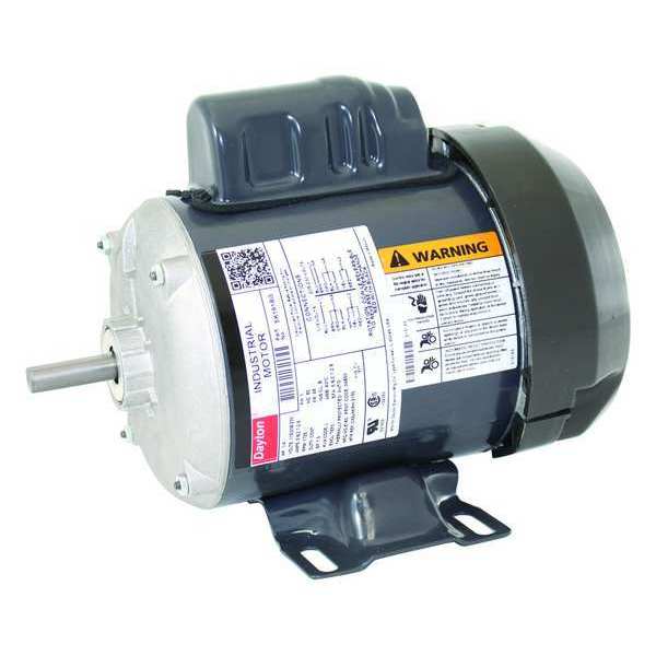 Capacitor-Start General Purpose Motor, 1/4 HP, 48 Frame, 115/208-230V AC Voltage