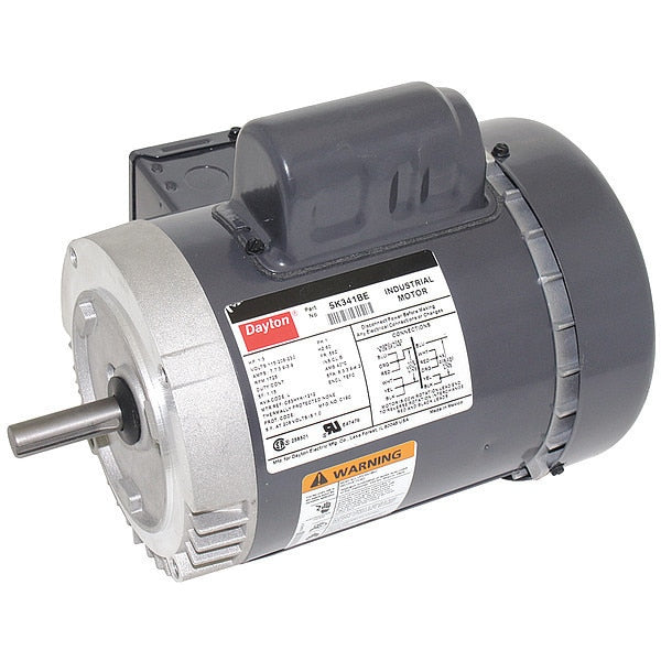 Capacitor-Start General Purpose Motor, 1/3 HP, 115/208-230V AC Voltage, 56C Frame