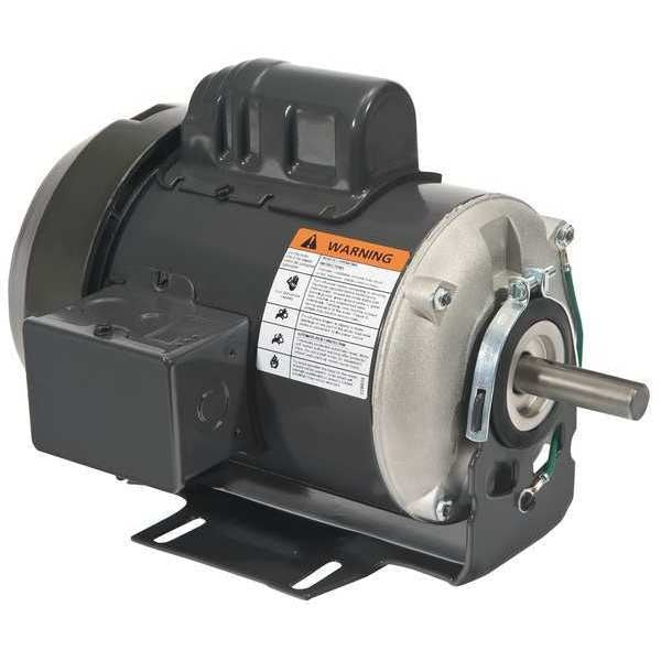 Capacitor-Start General Purpose Motor, 1/4 HP, 56 Frame, 115/230V AC Voltage, 1,725 Nameplate RPM