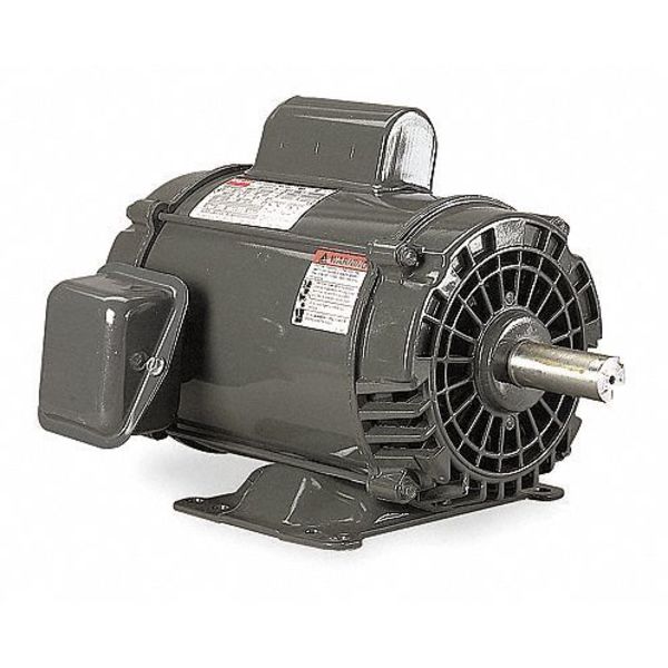 Capacitor-Start General Purpose Motor, 1 HP, 115/230V AC Voltage, 182 Frame, 1,750 Nameplate RPM