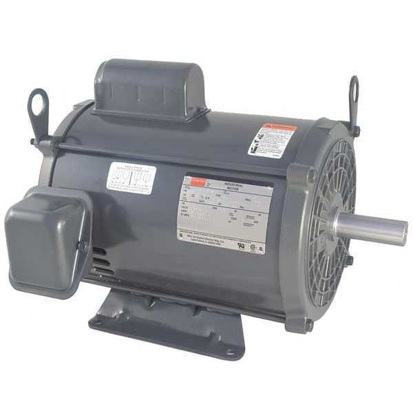 Capacitor-Start/Run General Purpose Motor, 3 HP, 115/230V AC Voltage, 215 Frame, 1,745 Nameplate RPM