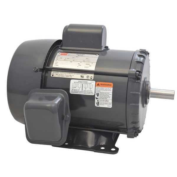 Capacitor-Start General Purpose Motor, 1 1/2 HP, 115/230V AC Voltage, 184 Frame, 1,750 Nameplate RPM