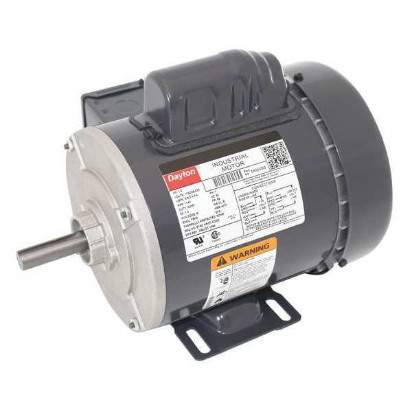 Capacitor-Start General Purpose Motor, 1/3 HP, 115/208-230V AC Voltage, 56 Frame