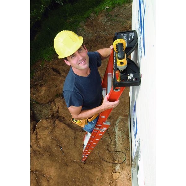 Fiberglass Extension Ladder, 300 lb Load Capacity