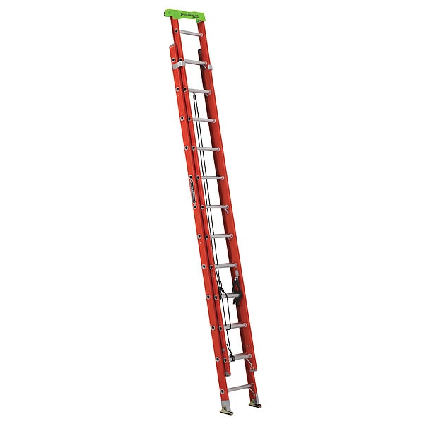 Fiberglass Extension Ladder, 300 lb Load Capacity