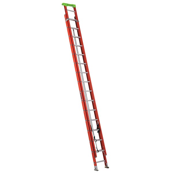 Fiberglass Extension Ladder, 300 lb Load Capacity