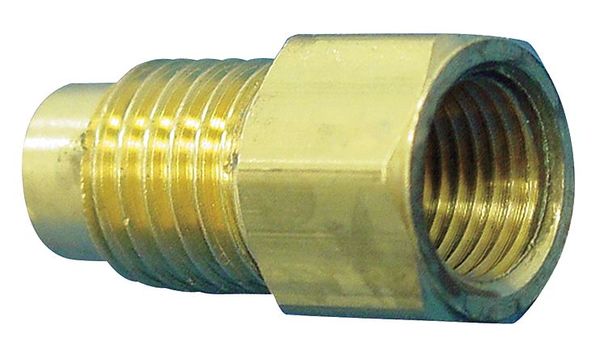 Metric Adapter, 3/16 In, Brass, PK5