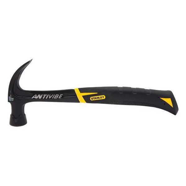 Curved Claw Hammer, Antivibe, 16 Oz, Smooth