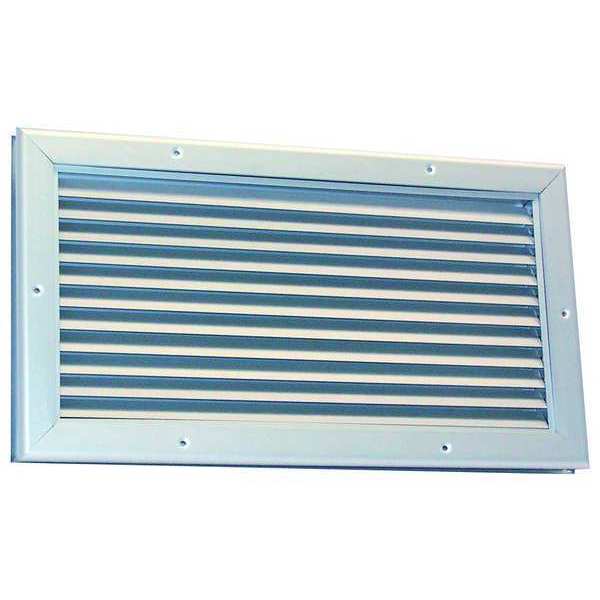 Door Louver, 10-1/8 H, 10-1/4 W, Aluminum
