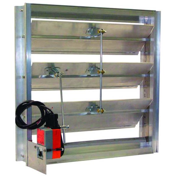 Motorized Hat Channel Damper, 100-240V